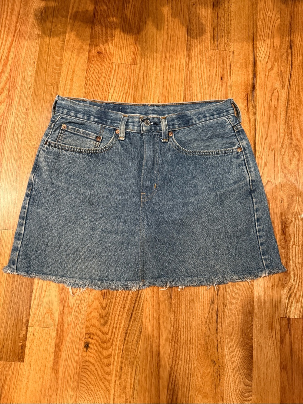 Vintage Levi's Denim Mini Skirt, Size 30/Large
